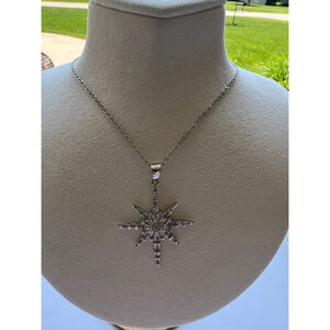 Women's Unbranded Silver Star Pendant Necklace 22in